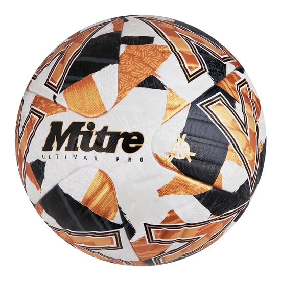 Mitre Ultimax Pro 2024 Voetbal (Wit/zwart/oranje) - Image 2