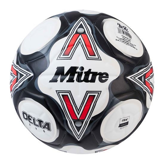 Mitre Delta Evo Voetbal (Wit/zwart/rood) - Image 1