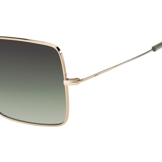 Hugo Boss Rose Gold Metalen Montuur Grijs Groene Glazen Zonnebril - Image 2