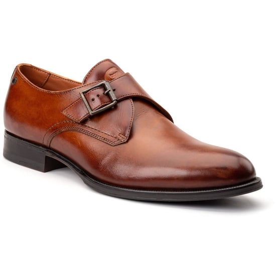 Base London Faraday Lederen Heren Schoenen in Verbrande Tan - Image 1