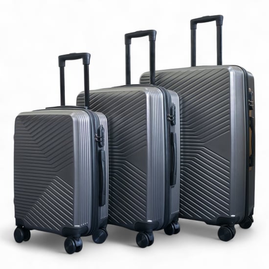 Harde koffer in antracietgrijs, robuuste handbagagekoffer met 8 wielen - Image 5