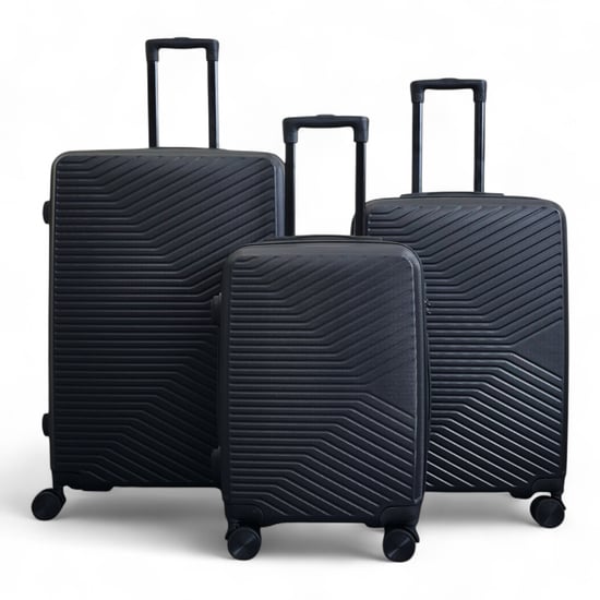 Harde zwarte koffer, robuuste 8-wiel handbagagekoffer - Image 2