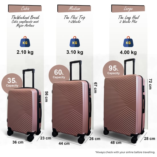 Harde koffer in roségoud, robuuste handbagagekoffer met 8 wielen - Image 2