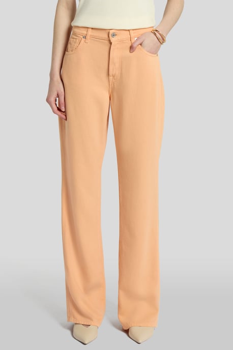 Dames Pants Tess Trouser Colored Tencel Straight Fit - Image 1