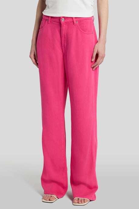 Dames Pants Tess Trouser Colored Tencel Straight Fit - Image 1