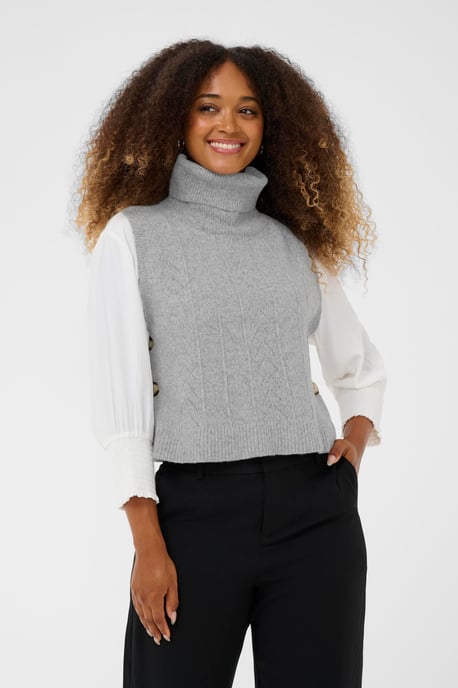 Pullover CRHoliday Pullover Straight fit light grey - Image 3