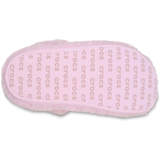 Crocs Classic Cozzzy Polyester Dames Roze Melk Slippers - Image 4