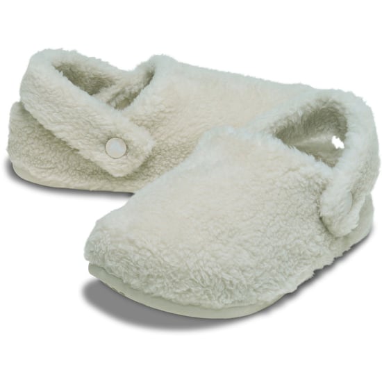 Crocs Classic Cozzzy Polyester Dames Slippers in Stucco - Image 3