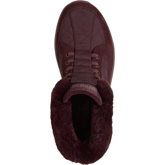 Skechers On-The-Go Encore Elisa Textiel Dames Burgundy Winter Enkellaarsjes - Image 3