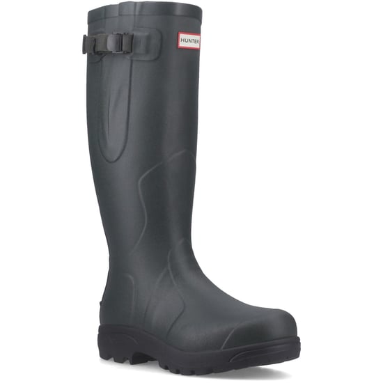 Hunter Balmoral MK II Laars Rubber Dames Donkergroen/Zwart Wellingtonlaarzen - Image 1