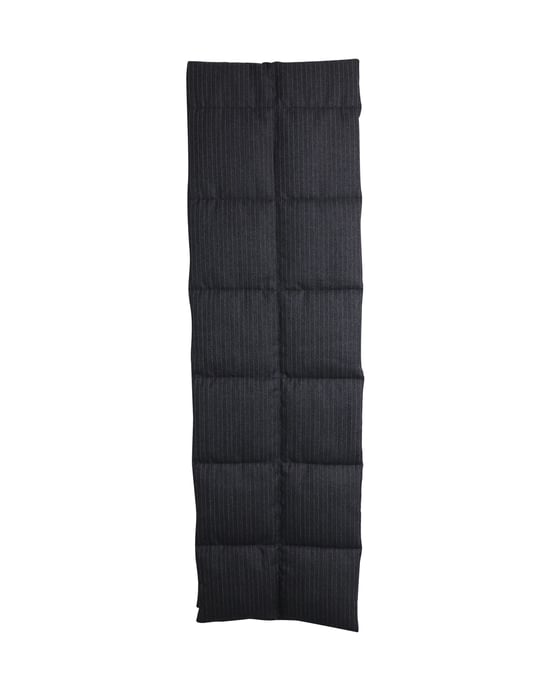 Dries Van Noten Gevoerde Sjaal in Grijs Wol - Image 2