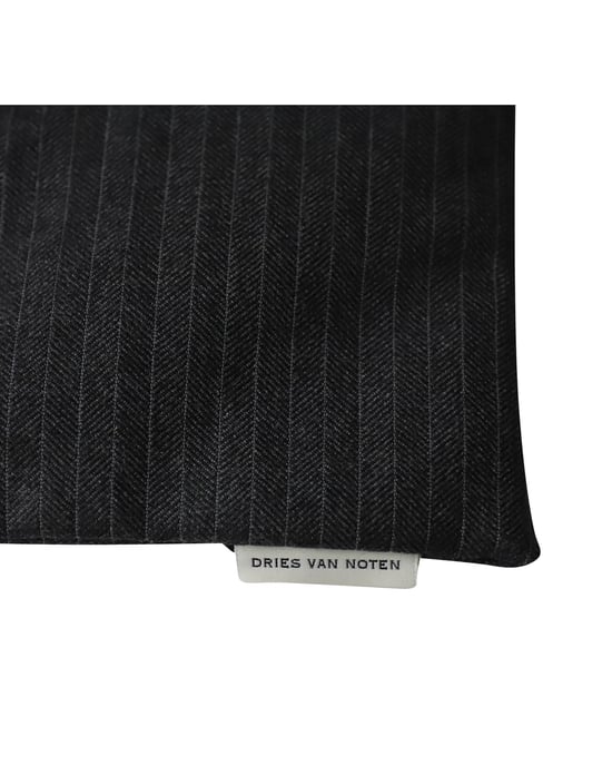 Dries Van Noten Gevoerde Sjaal in Grijs Wol - Image 3
