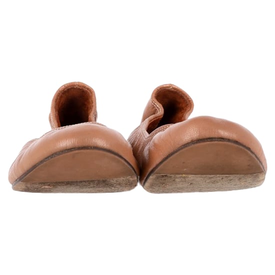 Lanvin Round Toe Ballet Flats in Brown Leather - Image 2