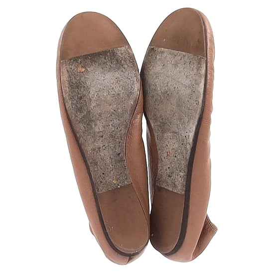 Lanvin Round Toe Ballet Flats in Brown Leather - Image 6