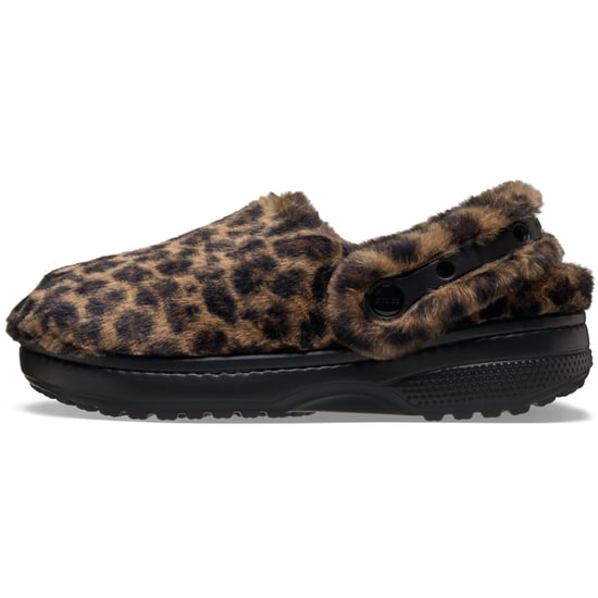Crocs Classic Onvergetelijke Klompen Polyester Mix Dames Luipaard Klompen - Image 5