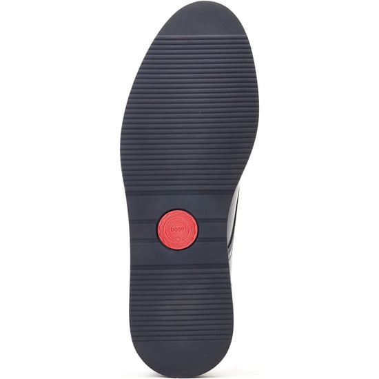 Base London Roly Leren Heren Navy Veterschoenen - Image 3