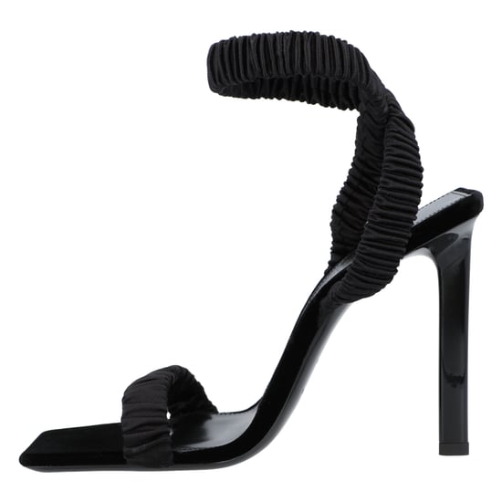 Saint Laurent Pam Sandalen In Satijn Crepe Zwart - Image 2