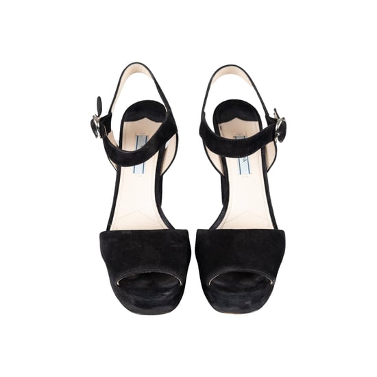 Prada Suede Open-toe Heels - '10s - Image 3