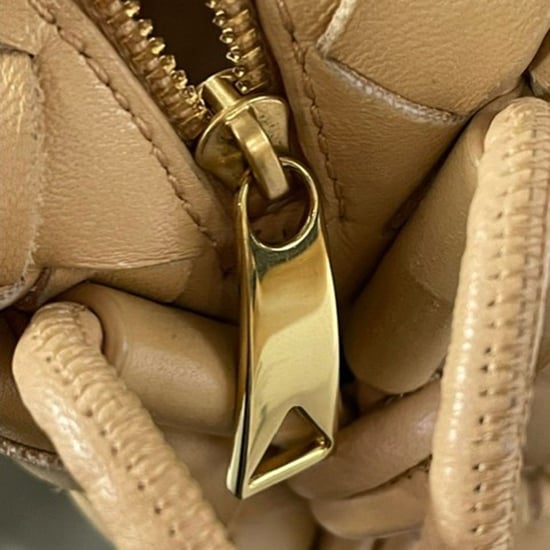 Bottega Veneta Mini Intrecciato Loop Camera Crossbody Bag in Yellow Lambskin Leather - Image 4