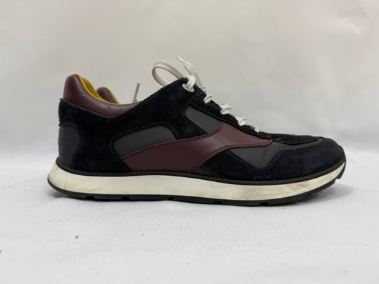 Louis Vuitton Miles Veter Sneakers in Multicolor Suède en Leer - Image 5