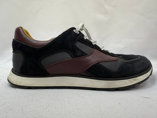 Louis Vuitton Miles Veter Sneakers in Multicolor Suède en Leer - Image 6