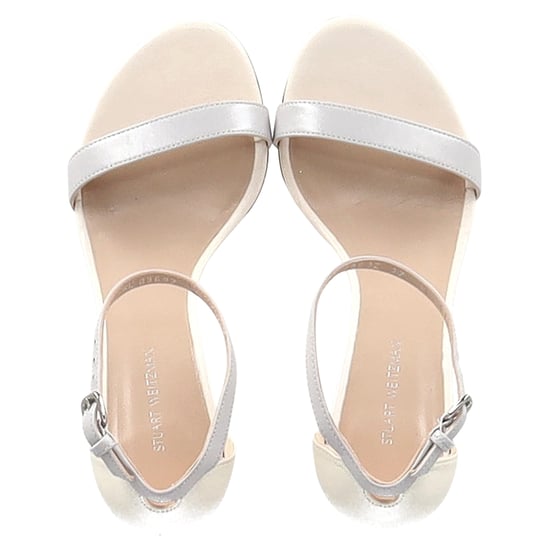 Stuart Weitzman Nearlynude Sandalenhakken in Nude en Grijs Leder - Image 3