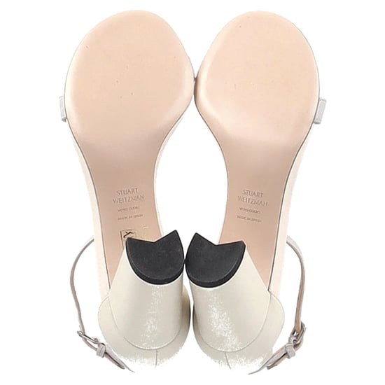 Stuart Weitzman Nearlynude Sandalenhakken in Nude en Grijs Leder - Image 6