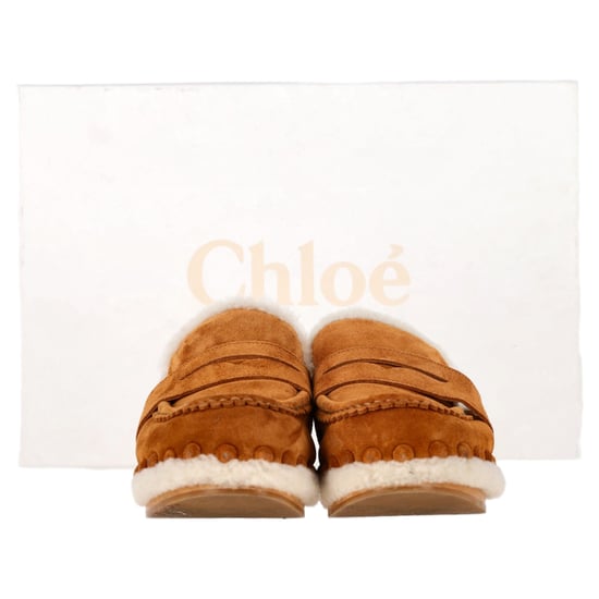 Chloé Joy Slippers In Bruin Suède - Image 2