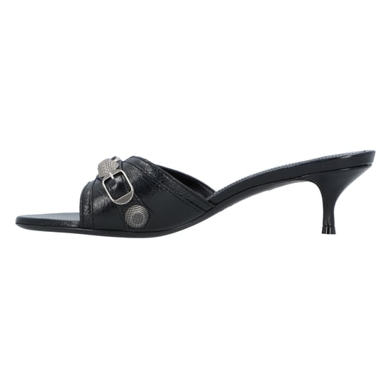 Balenciaga Cagole 50mm Sandals 'Black Arena Lambskin' - Image 2