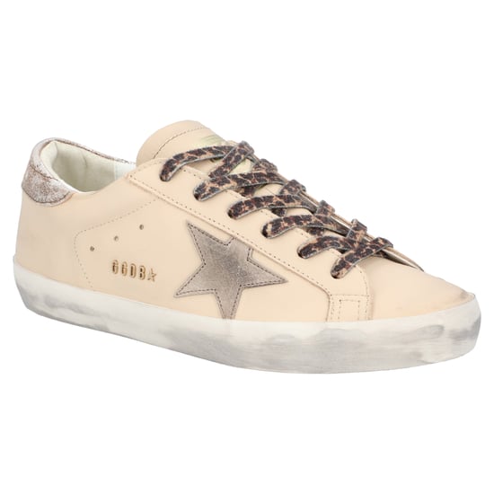 Golden Goose Super-Star Beige Leather Sneakers - Image 4