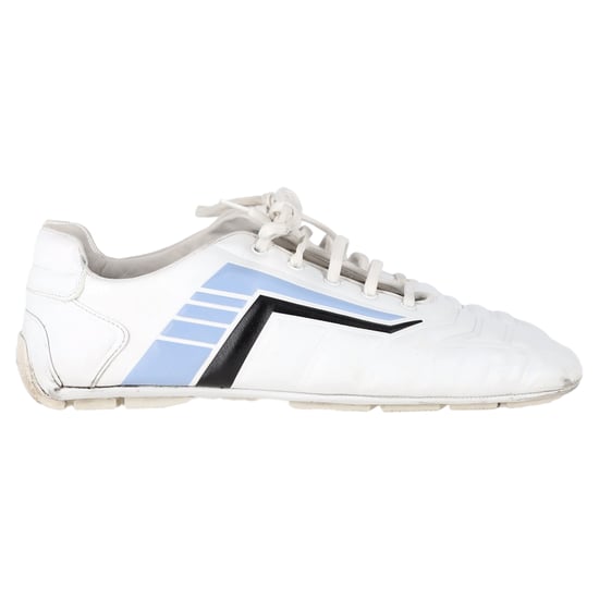 Prada Rev Lage Sneakers in Witte Leer - Image 1
