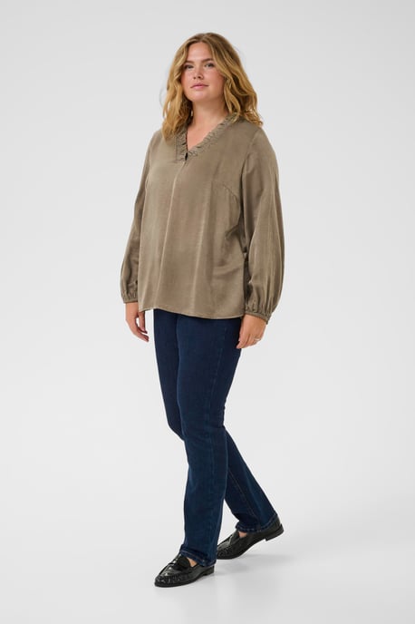 Blouse met lange mouwen KCmilia Blouse met lange mouwen Regular fit brown - Image 1
