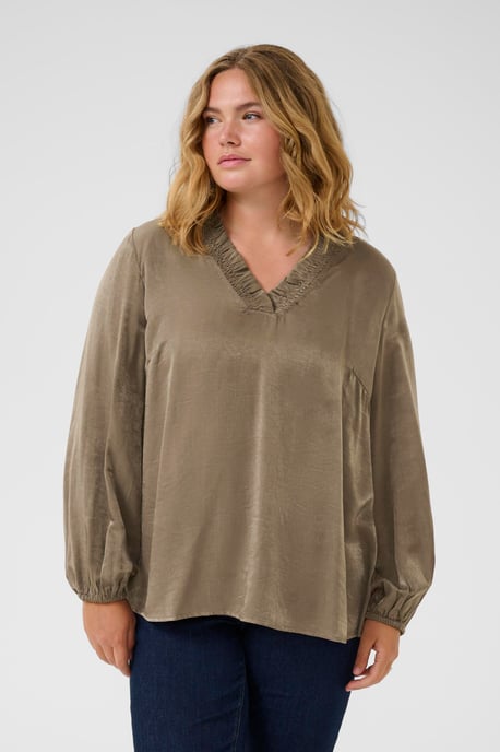 Blouse met lange mouwen KCmilia Blouse met lange mouwen Regular fit brown - Image 4