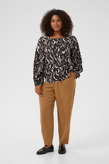 Blouse met lange mouwen KCmilina Blouse met lange mouwen Regular fit black brown - Image 1