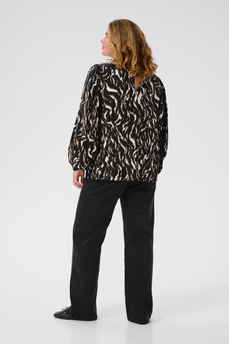 Blouse met lange mouwen KCmilina Blouse met lange mouwen Regular fit black brown - Image 3