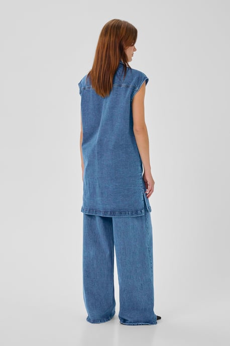 Denim Jurk MWLeyla Denim Jurk Box fit medium blue - Image 2