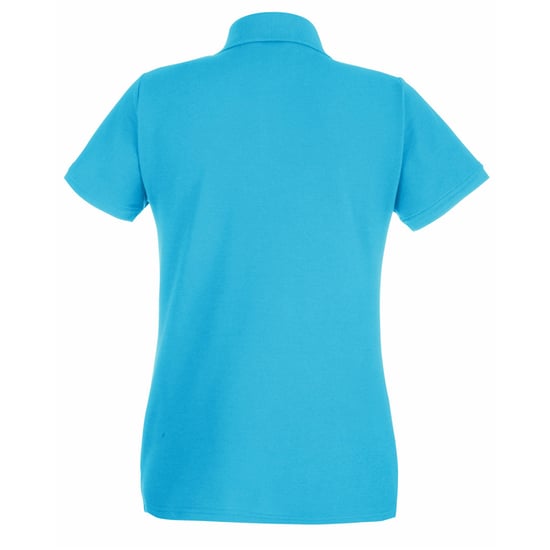 Fruit of the Loom Dames/Dames Lady Fit Poloshirt met korte mouwen (Cyaan) - Image 2
