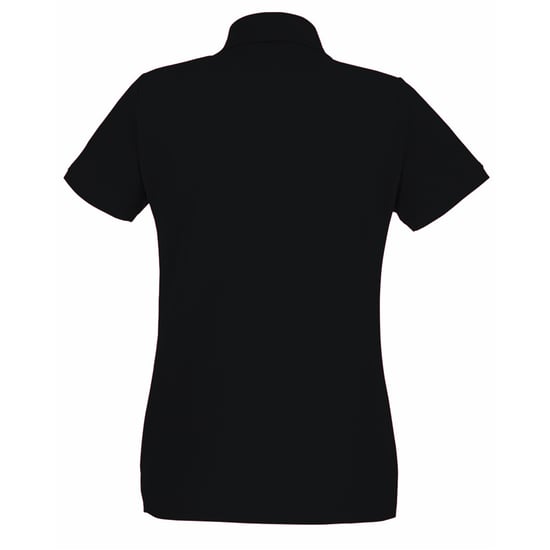 Fruit of the Loom Dames/Dames Lady Fit Poloshirt met korte mouwen (Jet Zwart) - Image 2