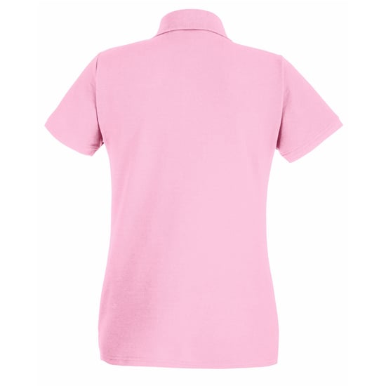 Fruit of the Loom Dames/Dames Lady Fit Poloshirt met korte mouwen (Baby Roze) - Image 2