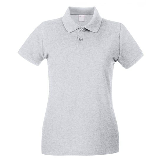 Fruit of the Loom Dames/Dames Lady Fit Poloshirt met korte mouwen (Grijze Mergel) - Image 1