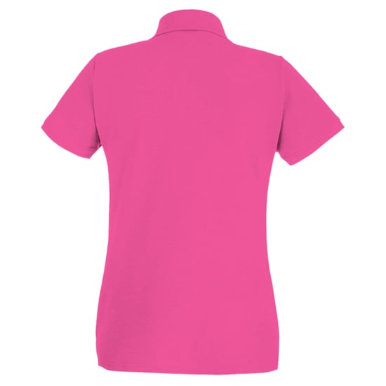 Fruit of the Loom Dames/Dames Lady Fit Poloshirt met korte mouwen (Heet Roze) - Image 2