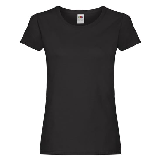 Fruit of the Loom Dames/Dames T-Shirt (Zwart) - Image 1
