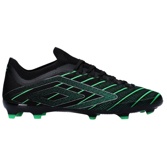 Umbro Heren Velocita Elixir Premier Stevige Grond Voetbalschoenen (Zwart, Groen) - Image 1