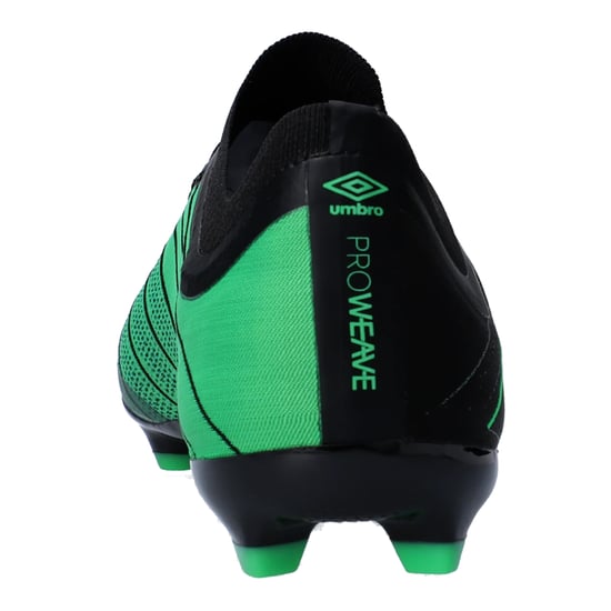 Umbro Heren Velocita Elixir Premier Stevige Grond Voetbalschoenen (Zwart, Groen) - Image 2