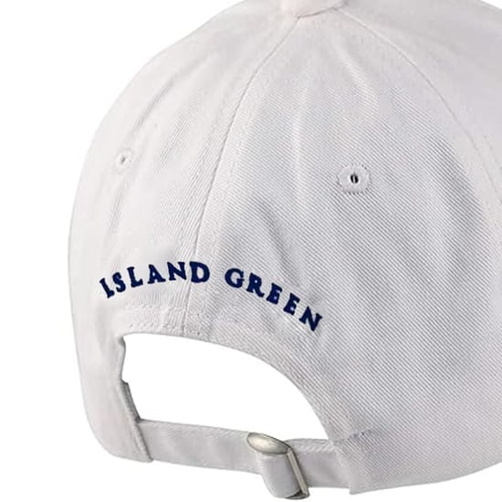 Island Green Heren Logo Gebogen Piek Golfpet (Wit) - Image 4