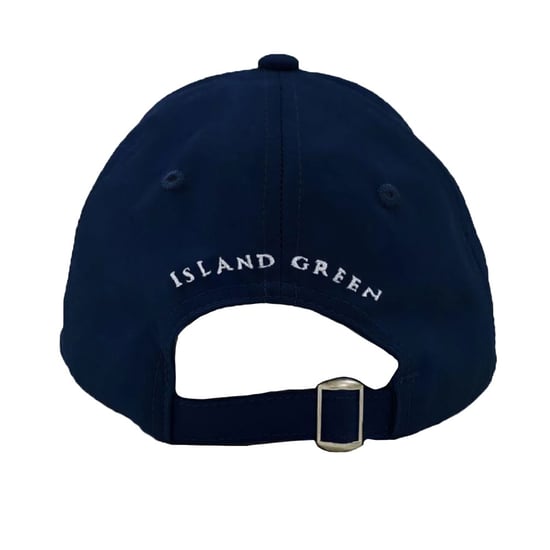 Island Green Heren Logo Gebogen Piek Golfpet (Marine) - Image 2