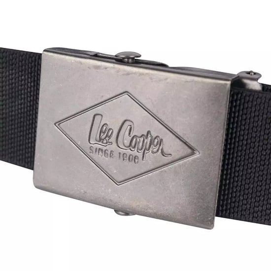 Lee Cooper Slijtvaste riem van geweven band (Zwart) - Image 3
