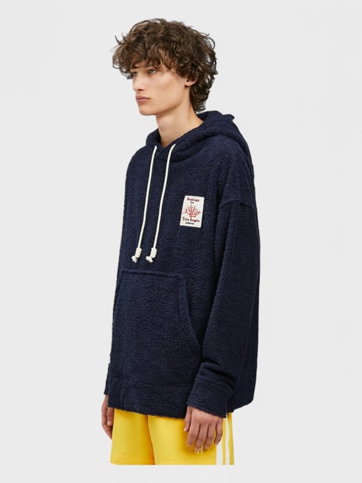 Palm Angels Coral Terry Hoodie Marineblauw - Image 4