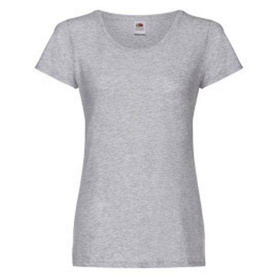 Fruit of the Loom Dames/Dames T-Shirt (Heide Grijs) - Image 1