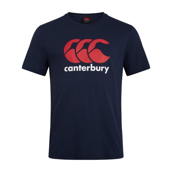 Canterbury Heren Logo T-shirt van katoenmix (Marine) - Image 1